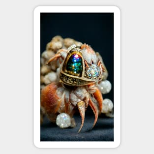 Hermit Crab Bejewelled 02 Sticker